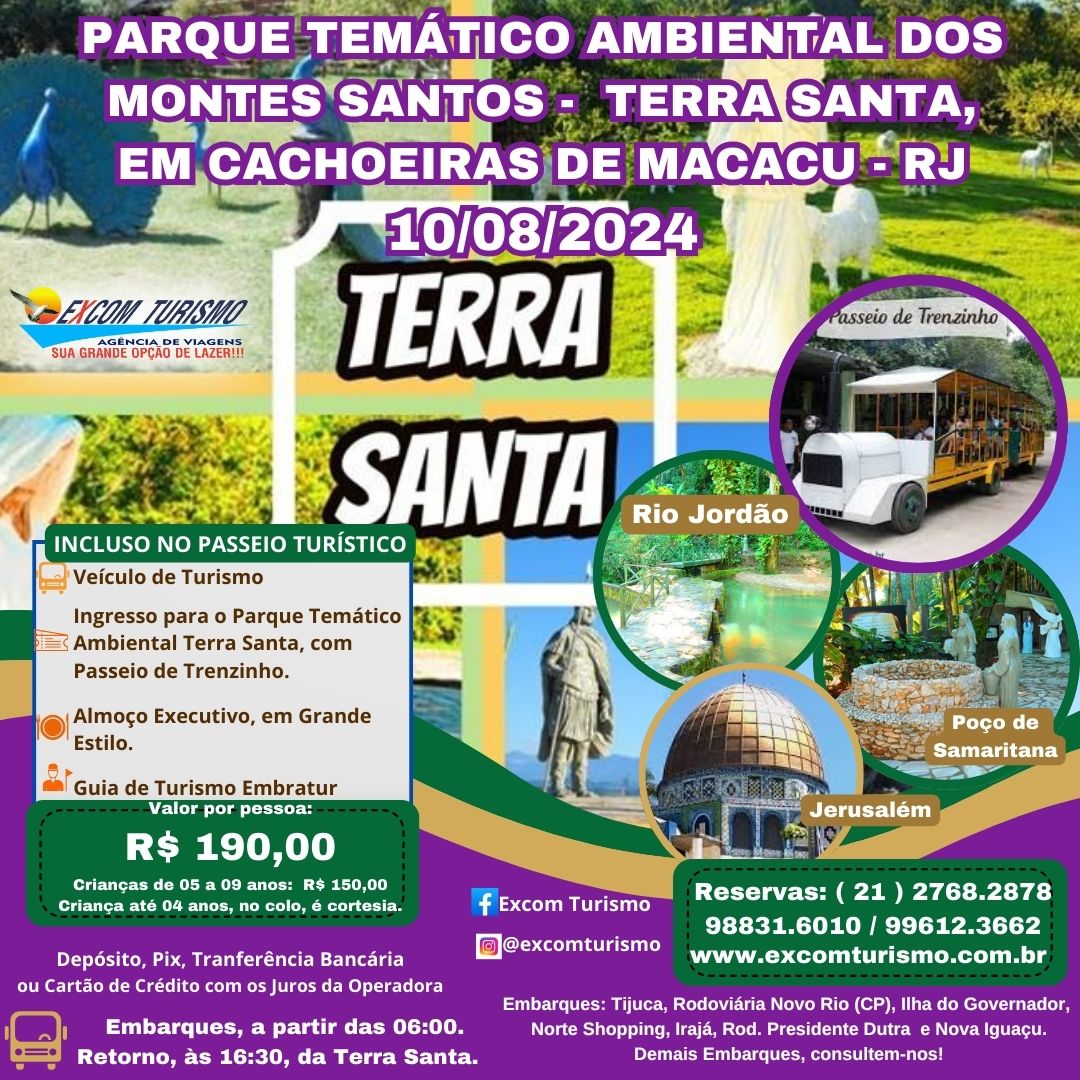  10/08/2024- PARQUE TEMÁTICO TERRA SANTA, CACHOEIRA DE MACACU - RJ